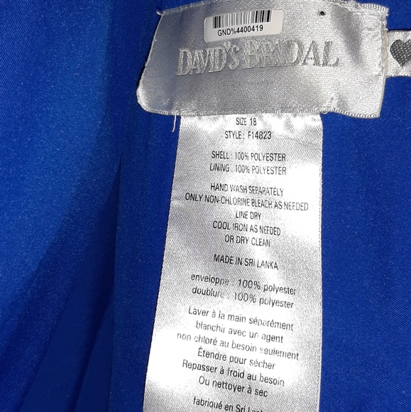 Davids Bridal | Marine V-Neck Knee Length Dress 18 - Picture 4 of 4